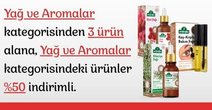  Yağ ve Aromalar kategorisinden 3 ürün alana, Yağ ve Aromalar kategorisindeki ürünler %50 indirimli.
5000 TL'ye kadar  