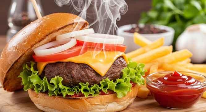 Dad Burger with Mom's Meatballs