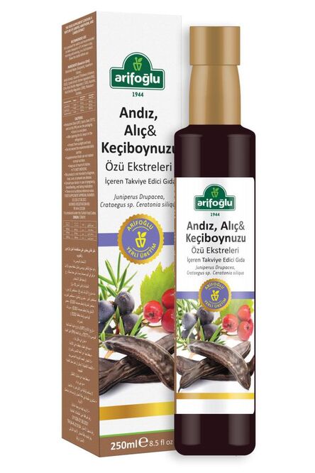 Juniper, Hawthorn, and Carob Extracts 250 ml - Arifoğlu