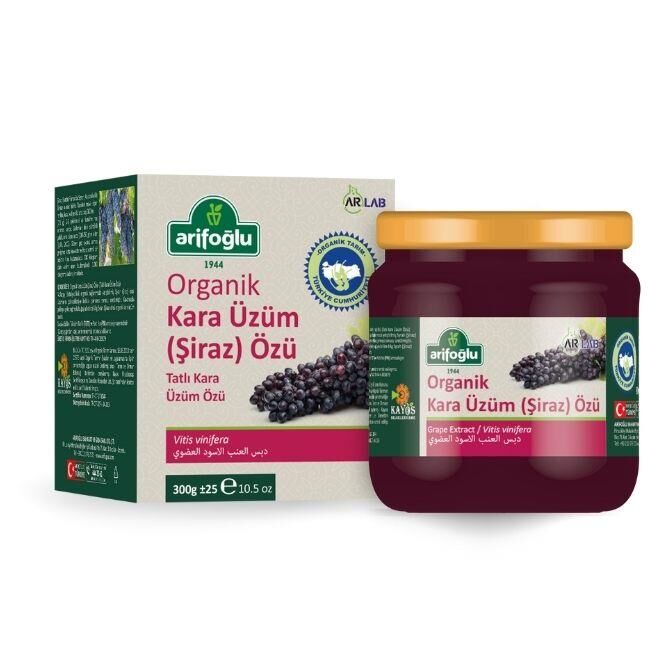 Arifoğlu Organik Kara Üzüm Özü - Şiraz 300g ARLAB amazon - Arifoğlu