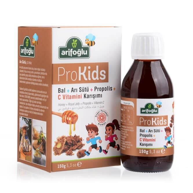 ProKids Bal Arı Sütü Propolis Portakal Tadında C Vitaminli 150g