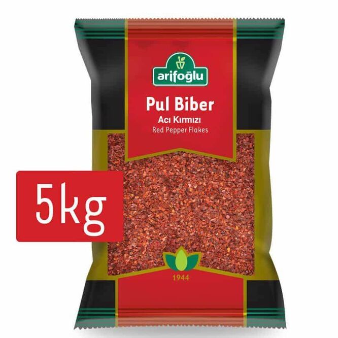 Pul Biber (Acı Kırmızı) 5 Kg - Arifoğlu