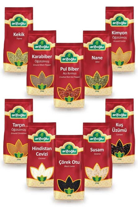 Arifoğlu Spice Mega Set - 10 Pieces Product - Arifoğlu Set
