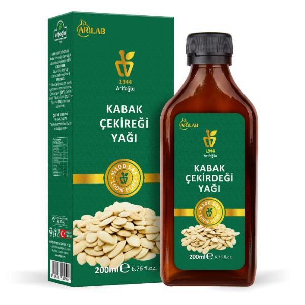 Arlab Kabak Çekirdeği Yağı 200ml %100 Saf Arifoğlu - Arifoğlu