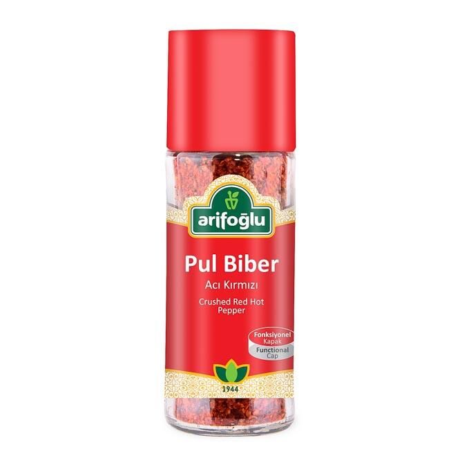 Crushed Red Pepper (Hot) 50g (Glass Bottle) - Arifoğlu