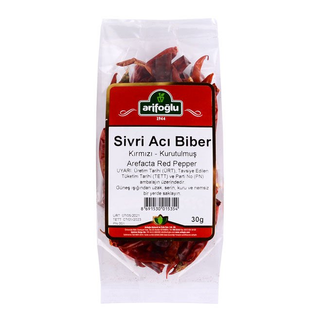 Dried Pointed Hot Pepper 30g