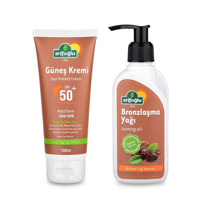 Herbal Sunscreen 50spf + Tanning Oil 100ml