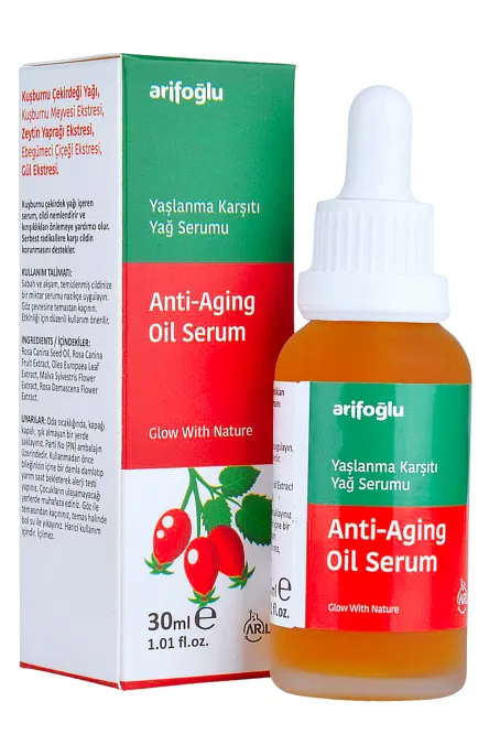 Kuşburnu Yağ Serumu Yaşlanma Karşıtı 30ml Anti Aging Serum - Arifoğlu