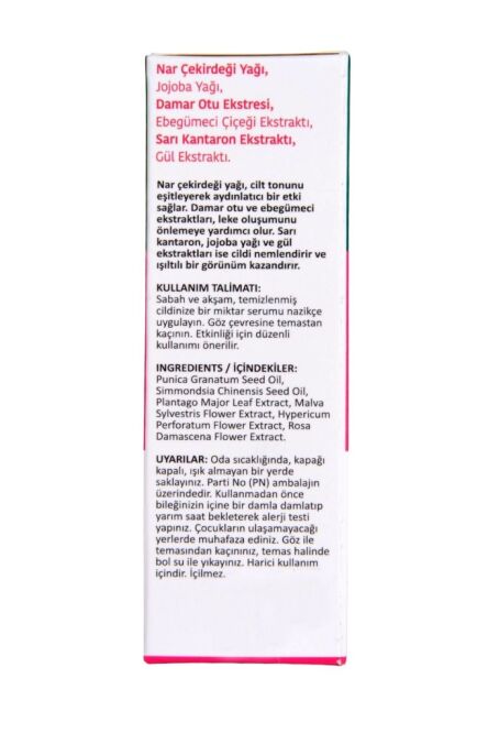 Nar Yağ Serumu Aydınlatıcı ve Leke Karşıtı 30ml Brightening Anti-Spot Oil Serum - 4