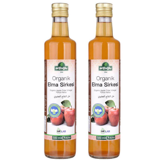 Organic Apple Cider Vinegar 500ml (2 Pieces) - Arifoğlu Set