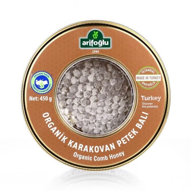 Organik Karakovan Petek Bal 450g (Küçük Teneke)