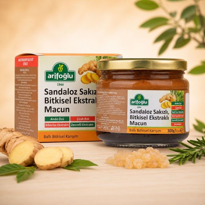 Sandaloz Sakızlı Bitkisel Ekstraktlı Macun 300g - 2