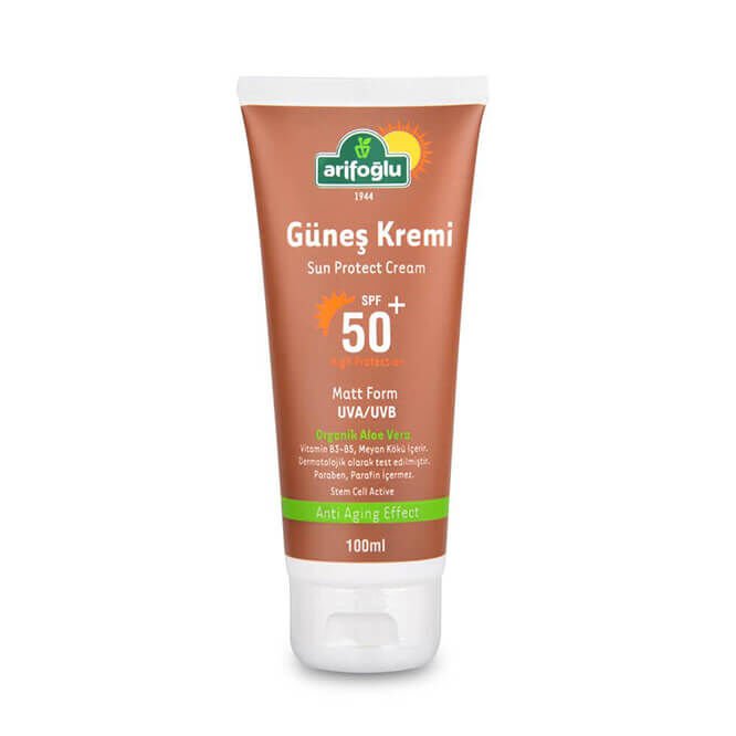 Sunscreen Organic Aloe Vera Anti Aging 100ml